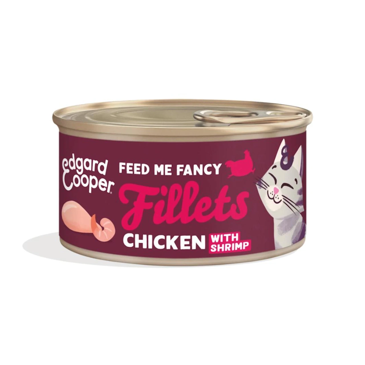 Edgard & Cooper kattefilet kylling og rejer 70 g